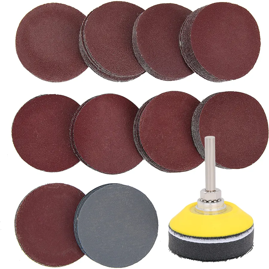 100 Pieces 2 Inch Sanding Discs, 80-3000 Grit Sandpaper