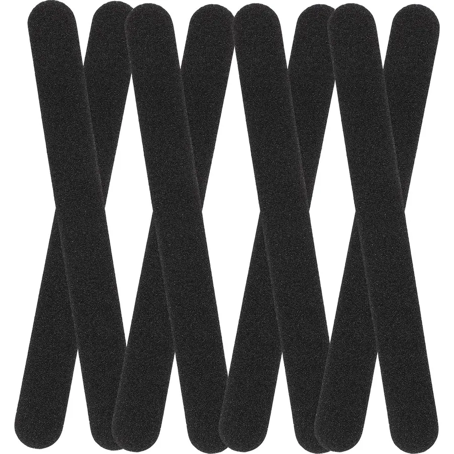100pcs Black Emery Nail File Strip Double Sided Tool for Shaping