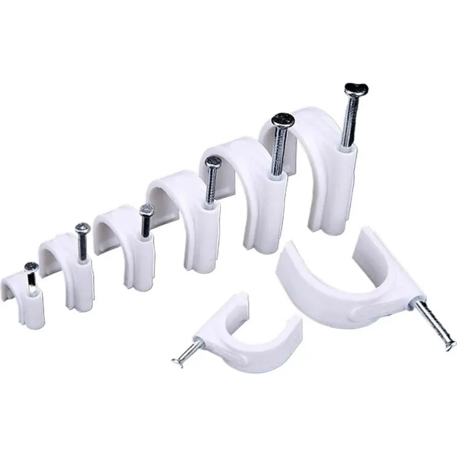 100pcs Square Cable Clips 3-12mm