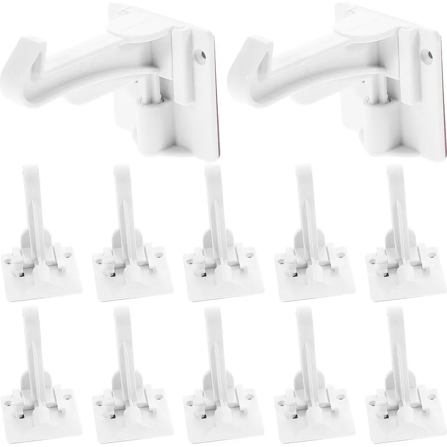12pcs Invisible Safety Locks, White ABS Childproof Latches