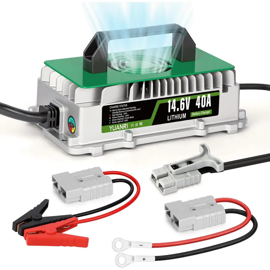 12V 40A Lithium Battery Charger 14.6V LiFePO4 Battery Charger IP67