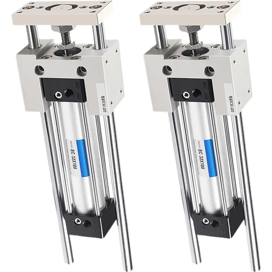 1pcs Pneumatic Standard Cylinder Linear Guide Rail for SC SU Piston SC32 SC40 SC50 Guiding Support Bracket Mounting Accessories(Stroke 50mm,SC40 Only Bracket)