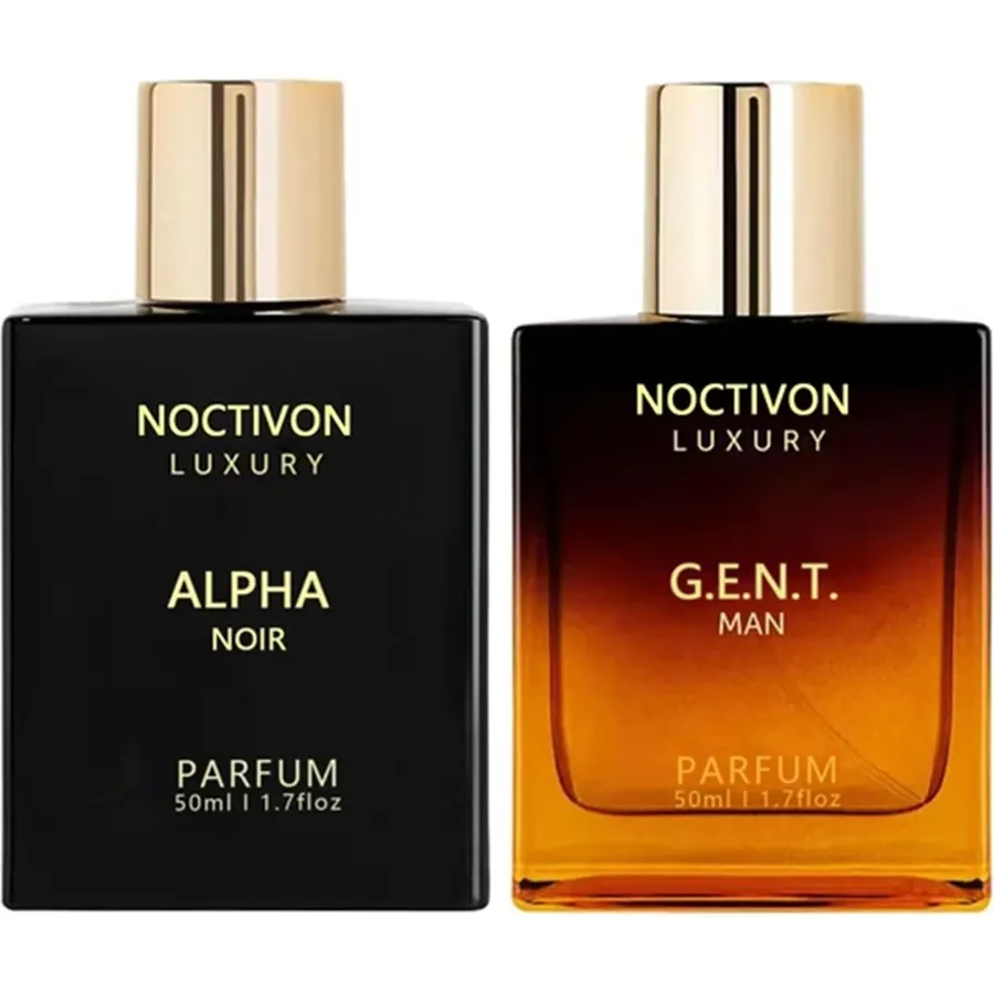 2ct,Noctivon Men's Cologne Set,Alpha Noir & G.E.N.T.MAN,Woody Amber for Men