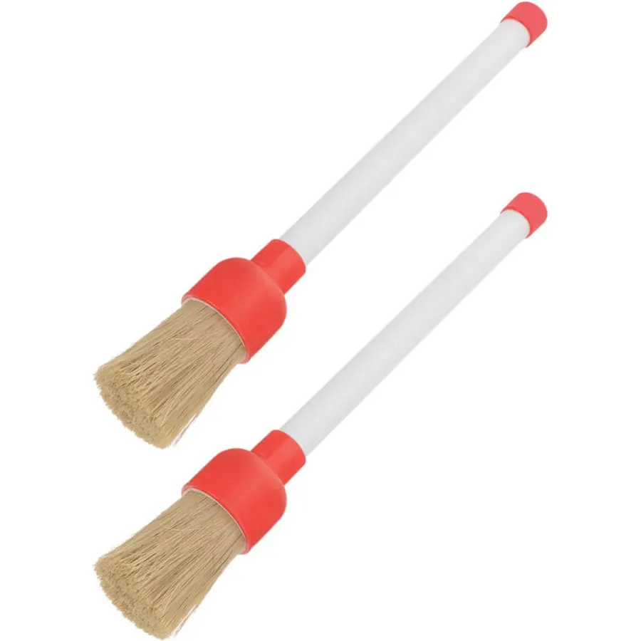 2pcs Head Tire Applicator Brush, High-density Bristles for Wheel Rims