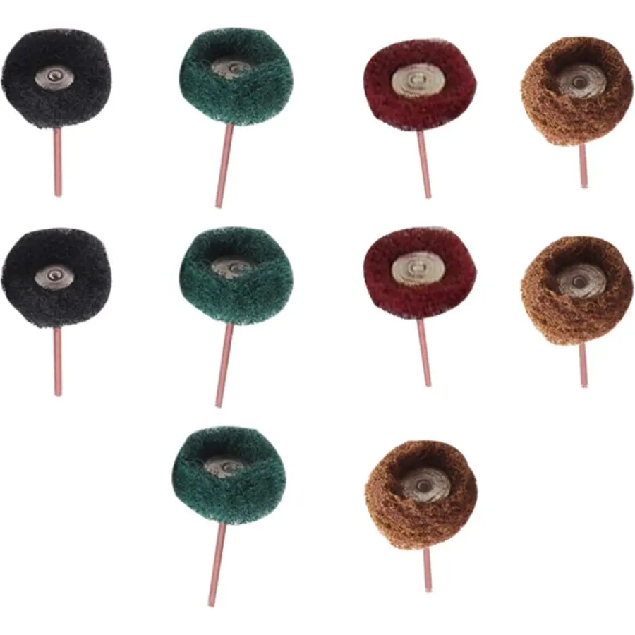 40pcs MM Nylon Abrasive Buffing Wheel for Rotary Tool Metal Deburring