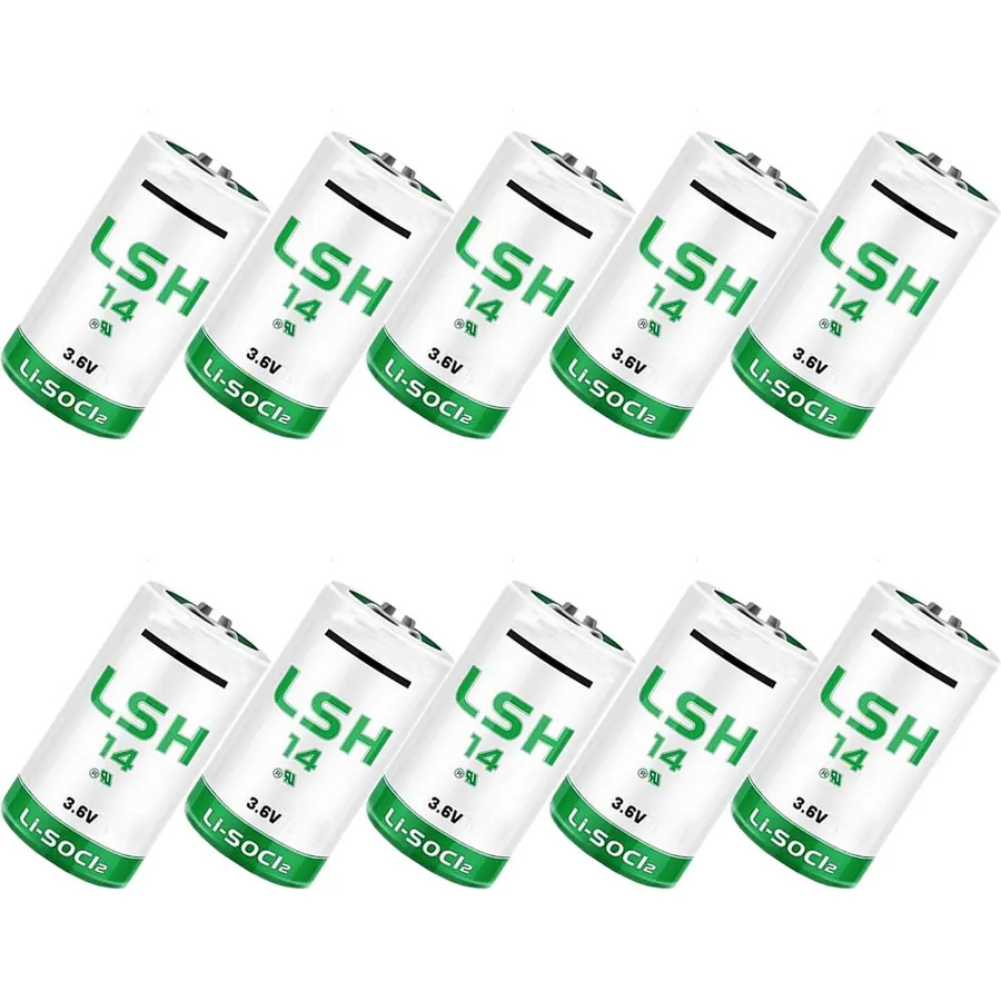 (10 Pcs) 5800mAh 3.6V LSH14 Battery Replaces for Size C LSH 14 LS26500 LS26500 Battery