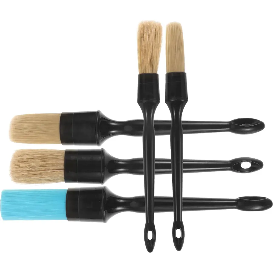 Abaodam 5pcs Car Detailing Brush for Interior Exterior Wheel Cleaning