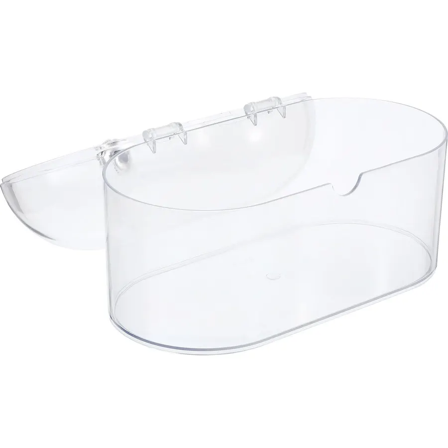 Abaodam Makeup Display Multi-functional Acrylic Lightweight Storage Organizer Cosmetic Case with Flip Cover for Holder Office Home Use Desktop
