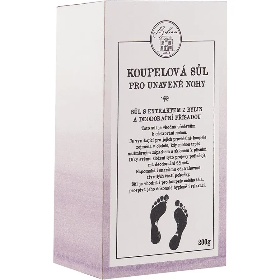 Bohemia Gifts Herbal Deodorizing Foot Bath Salt
