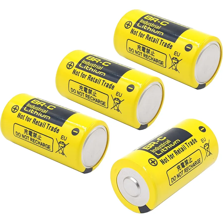 (4 Counts) BR-C 5000mAh 3.0V Battery for A02B-0120-K106 / A98L-0031-0007 / BR26500, Non-Rechargeable