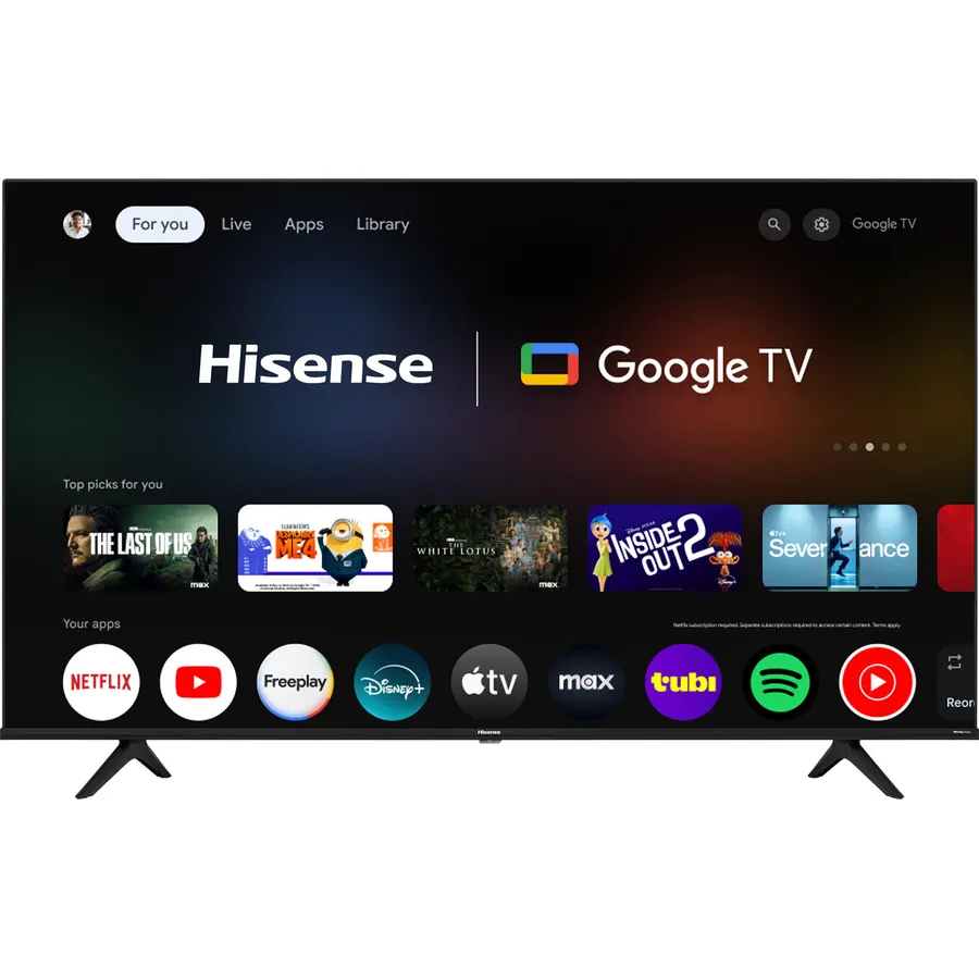 Hisense 50-Inch Class A6 Series 4K UHD Smart Google TV with Alexa Compatibility, Dolby Vision HDR, DTS Virtual X, Sports & Game Modes, Voice Remote, Chromecast Built-in (50A6H)