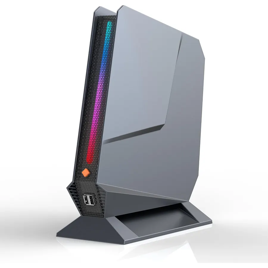 Mini Gaming PC, Intel Core i9-13900HX丨RTX 4070 8G RGB Lights Gaming Computer, 32GB RAM 1TB PCIe4.0 SSD, Triple Display/WiFi6E/2.5G LAN, Win 11 Pro Desktop Computer for Office/Home/Gaiming
