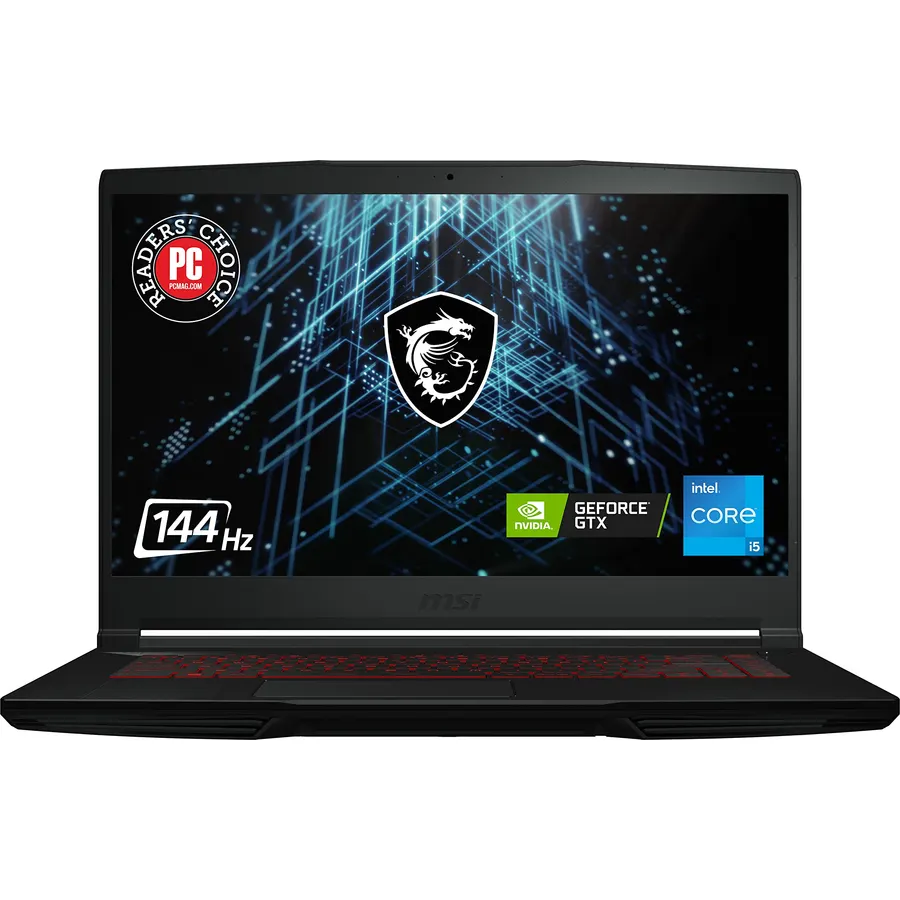 msi GV15 15.6 144Hz Gaming Laptop: Intel Core i5-11400H GTX 1650 8GB 256GB NVMe SSD, Wi-Fi 6, USB Type-C, Win 11