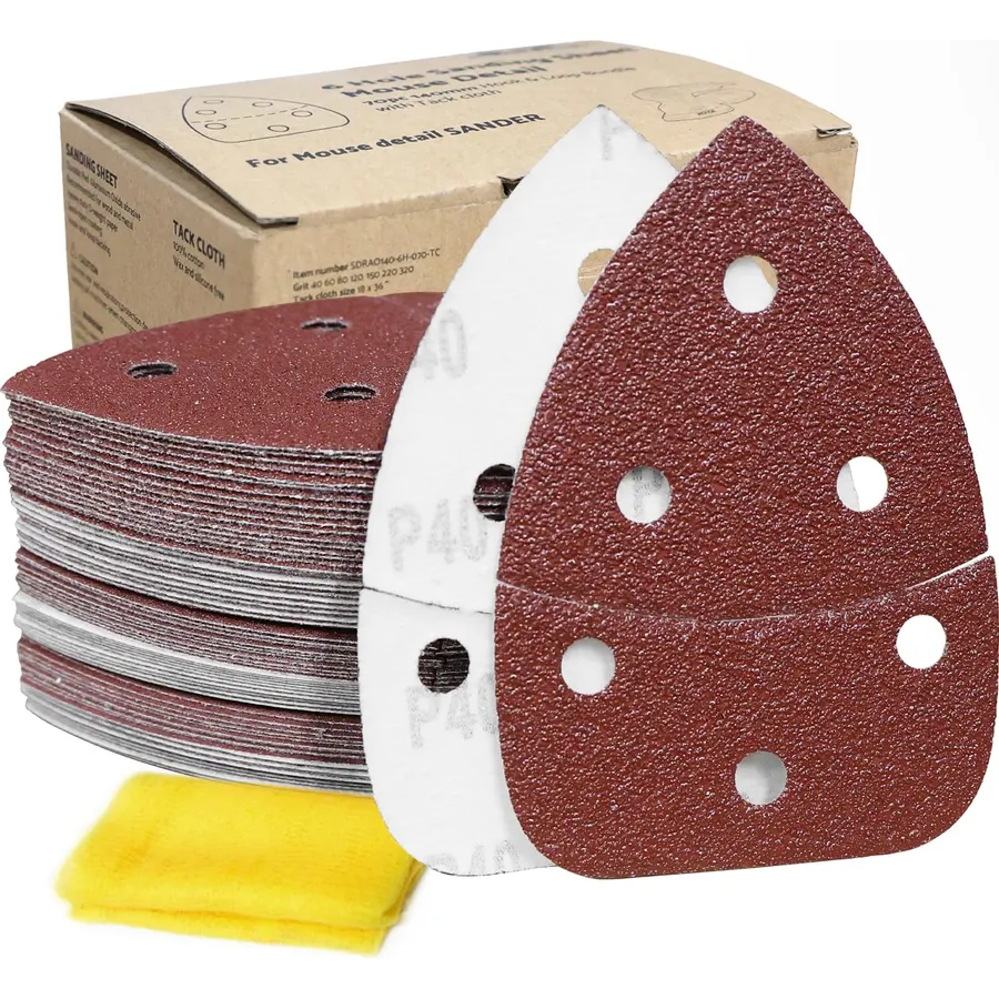 S&F STEAD & FAST Mouse Sander Sandpaper Assortment 70pcs
